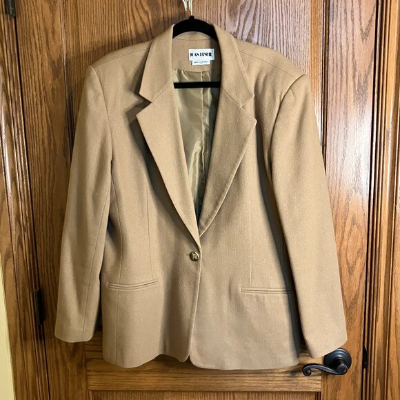 Joan Leslie Tan Blazer Size 18 - Picture 1 of 6